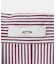 ATON　GIZA STRIPE WASHED SHIRTS