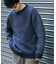 『XLサイズあり』バーズアイ柄クルーネックニット