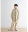 『WEB／一部店舗限定サイズ』 『セットアップ対応』 オープンカラーロゴ刺繍シャツ(KIDS)