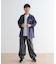『WEB／一部店舗限定サイズ』 『セットアップ対応』 オープンカラーロゴ刺繍シャツ(KIDS)