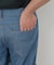 デニムフリンジシャンブレーワイドパンツ