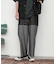 デニムフリンジシャンブレーワイドパンツ