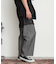 デニムフリンジシャンブレーワイドパンツ