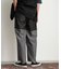 デニムフリンジシャンブレーワイドパンツ
