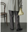 ウールライクワイドストレートパンツ