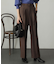 ウールライクワイドストレートパンツ