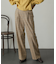 ウールライクワイドストレートパンツ