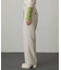 ウールライクワイドストレートパンツ