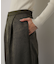 サテンパイピングジャガードパンツ