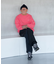 SUPER WIDE SWEAT CREW-NECK