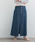 ボタンデニムスカート