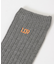『UR TECH』ロングリブ刺繍ソックス