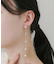 パールロングチェーンピアス