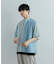 『ユニセックス』ストライプブロックドルーズシャツ