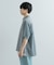 『ユニセックス』ストライプブロックドルーズシャツ