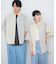 『ユニセックス』ストライプブロックドルーズシャツ