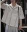 ブランケットステッチショートスリーブシャツ