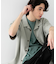 『ユニセックス』オープンカラールーズシャツ(5分袖)