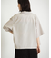 『イージーケア／セットアップ対応／ユニセックス』リネンライクボクシーシャツ(5分袖)