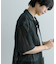 『ユニセックス』『洗濯可』アソートレースオープンカラーシャツ(5分袖)