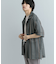 『ユニセックス』『洗濯可』アソートレースオープンカラーシャツ(5分袖)
