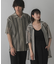 『ユニセックス』『洗濯可』アソートレースオープンカラーシャツ(5分袖)