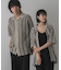 『ユニセックス』『洗濯可』アソートレースオープンカラーシャツ(5分袖)