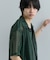 『ユニセックス』『洗濯可』アソートレースオープンカラーシャツ(5分袖)