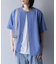 ノーカラーシャツ(5分袖)