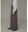 サスペンダー付きタックパンツ