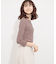 アシメネックリブトップ(7分袖)