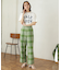センタープレスストレートパンツ