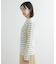 総針ハイネックボーダーニット