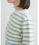 総針ハイネックボーダーニット