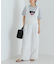 コットンギャザーワイドパンツ