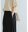 コットンギャザーワイドパンツ