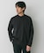 LIFE STYLE TAILOR　シルケットポンチストレッチ長袖Tシャツ
