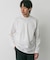 LIFE STYLE TAILOR　シルケットポンチストレッチ長袖Tシャツ