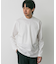 LIFE STYLE TAILOR　シルケットポンチストレッチ長袖Tシャツ