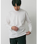 LIFE STYLE TAILOR　シルケットポンチストレッチ長袖Tシャツ