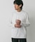LIFE STYLE TAILOR　シルケットポンチストレッチ長袖Tシャツ