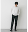 LIFE STYLE TAILOR　シルケットポンチストレッチ長袖Tシャツ