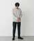 LIFE STYLE TAILOR　シルケットポンチストレッチ長袖Tシャツ