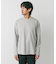 LIFE STYLE TAILOR　シルケットポンチストレッチ長袖Tシャツ