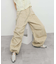 フラワープリントドロストパンツ