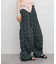 フラワープリントドロストパンツ