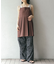 フラワープリントドロストパンツ