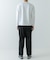 new basic ウールツイルワイドスラックス