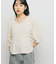 Uネックブークレトップス