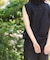 『UR TECH DRYLUXE』『吸水速乾／UVカット』ハイツイストフレンチスリーブブラウス